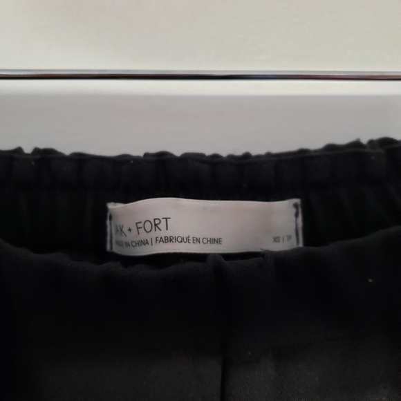 OAK + FORT Wide Leg Pants - size XS, black - Picture 4 of 4